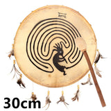 Goatskin Indian Hand Drum Minority Ethnic Group Drum Sound Therapy Meditation Professional Percussion Instruments Tambourines