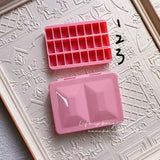 Empty Italian FOME heavy enamel paint box 12/24grids mini watercolor gouache artist  palette painting tools art supplies