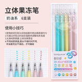 198/6 PCS Drawing Highlighter Morandi Gel Pen Student Diary Scrapbook Painting DIY Gel Pen Office School Supplies Stationery