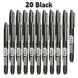 6 PCS Permanent Marker Pen Manga Drawing Markers Black Blue Red Waterproof Ink Sketch Pens Stationery Art School Supplies