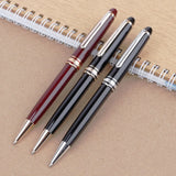 Quality M B 163 Black Ballpoint Rollerball Pen Platinum Coated Metal Ultra Black White Gel Pen for Writing