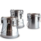 AOOKMIYA Stainless Steel Washing Brush Bucket Portable Sealed Container with Lid Air Drying Pen Holder Oil Painting Art Supplies