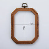 AOOKMIYA Imitated Wood Round,Oval Different Size Decorative Cross Stitch Hoop Ring Frame Embroidery Frame Circle Hanging Arts Ornament
