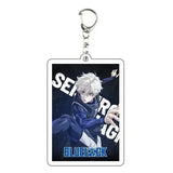 AOOKMIYA ART+ Creative Gifts Blue Lock Isagi Yoichi Acrylic Anime Keychain Bag Charms Pendant Jewelry Cute Creative Key Ring Friends Gift Figure Cartoon