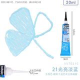 1PC PEBEO Setacolor 3D Fabric Paint, 20ml Textile Fiber Hook Line Pen Waterproof Diy Hand-painted Clothes Pigment