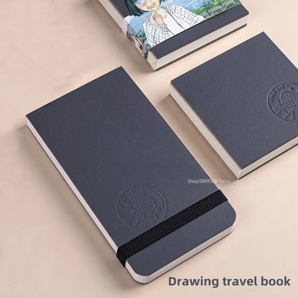 Portable Watercolor Paper Book 300g Travel Handbook Mini Square Hand Drawing Book Marker Pencil Color Pencil Drawing Sketchbook