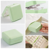 AOOKMIYA 24/48 Grid Portable Watercolor Paint Box Foldable Painting Palette Mini Watercolor Packing Moisturizer Box Travel Art Supplies