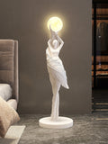 Home Decor Abstract Angel Girl Statues Floor Decor Living Room Large Luminous Girl Figure Sculptures Ornaments Housewarming Gift
