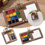 AOOKMIYA Hot Selling Portable Handmade Walnut Watercolor Palette Set with 8/15 Palettes, Very Suitable for Back to School Season  AOOKMIYA.COM