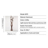 SOURA Nordic Red Floor Lamp Modern Art Flower Living Room Sofa Bedroom  Wedding LED Originality Decorative Standing Light