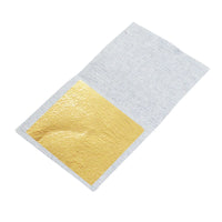 AOOKMIYA 100PCS 24K Gold Leaf Gold Foil Sheets for Decoration Arts Crafts Paper Home Real Gold Foil Gilding Paper