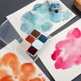 AOOKMIYA Schmincke Liquid Charcoal Pigment Subpackage 1ML/2ML Watercolor Pigment Liquid Blood Red Carmine Art Student Painting Supplies