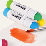 AOOKMIYA 12/18/24 Color Solid Gouache Stick Common Color/Macaron Color Rotating Water-soluble Children's Crayon ARTIST GRADE Art Supplies