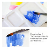 AOOKMIYA Rubens 50ml/bottle Watercolor Pearlescent Medium Agent Watercolor Pearlescent Glitter Effect Medium Painting Supplies