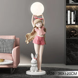 AOOKMIYA ART+ Creative Gifts Home Decor Girl Sculptures 120CM Figure Statues Living Room Restaurant Creative Large Floor Decoration Nordic Style Modern Gifts