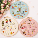 AOOKMIYA Embroidery Kit for Beginners Adults 3 Embroidery Kit Stamped Patterns Needles Color Threads Full Range Accessories Cross Stitch
