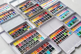 AOOKMIYA MIJELLO watercolor paints gold  colors artist 12/24/36/125color gold pure pingment set 0.5/1/2ml  With color card  art supplies AOOKMIYA.COM