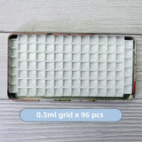 Oil Painting Series Watercolor Pigment Dividing Iron Box Solid Gouache Storage Grid 1ml 2ml 7.2ml Portable Rectangular Empty Box