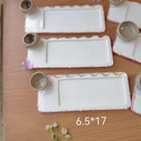 AOOKMIYA Ceramic Watercolor Painting  Palette, Handmade Hand-painted  AOOKMIYA.COM