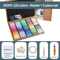 AOOKMIYA ART+ Creative Gifts MUNGYO Artist Oil Pastel Set 72/120Colors Soft Wooden Box Crayon Artist/Master Grade Graffiti Painting Art Drawing Supplies