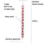 LED Artistic Colorized Chain Of Fate White Bubble Chandelier Lustre Hanging Lamps Suspension Luminaire Lampen For Dinning Room