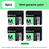 MIYA HIMI Jelly Pigment Single 30ml Gouache Pigment 56 Colors Beginners Try Supplement Replacement Training Art Gouache Pigment