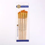 oil paintbrush Set of 6 hook pens Art acrylic brushes paintbrush brush brush set durable brush