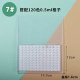 AOOKMIYA Empty Watercolor Paint Packaging Box 0.5/1/2ML Watercolor Grid Plastic Box Paint Tray Storage Box Painting Art Supplies