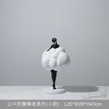 Creative Art Ballet Girl Resin Statues Ornament Living Room Porch Hotel Lobby Large Floor Sculpture Decoration Modern Home Decor