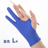 S/M/L Two-Finger Drawing Gloves Anti-touch Anti-fouling for Tablet Digital Board Touch Screen Oil Painting Art Supplies