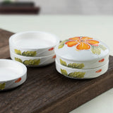 AOOKMIYA New Five-layer Covered Ceramic Palette Chinese Painting Pigment Watercolor Palette Calligraphy Ink Cartridge Art Supplies