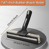 AOOKMIYA 1pc 2.2"/ 3.9"/ 5.9"/7.6" Rubber Brayer Roller for Printmaking,Gluing,Engraving,Wallpapers,Printing Ink Blocks,Craft Stamping