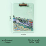 Transparent acrylic board clip Wallet Binder High-value Folder Board Test Paper Storage Artifact Students Exam Pad Writing Board