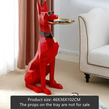 Artistic Large Dog Sculpture 102CM Home Decor Gentleman Pet Statue Living Room Centerpiece Decoración Hogar Buddha Statue