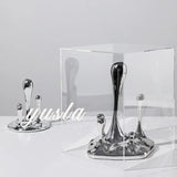 Sculptures Luxury Art Modern Aesthetic Figurines Creative Desk Design Sculpture Gift Nordic Figurines Water Drop Home Decor