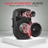 Powered Bluetooth PA Speaker Kit - Event Ready - Just Plug In and Play Active and Passive 350w Loudspeakers