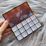 AOOKMIYA 15/24 Grid Portable Paint Palette Watercolor Gouache Acrylic Moisturizing Box Sketching Portable Paint Tray Art Supplies