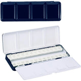 AOOKMIYA Empty Watercolor Palette with 26 Empty Half Pans, Empty Watercolor Tin with Fold Out Palette, Watercolor Tray for Painting  AOOKMIYA.COM