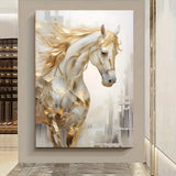 AOOKMIYA 1 piece 31.49*47.24 inches /80 cm *120 cm frameless modern retro Golden horse wall art painting
