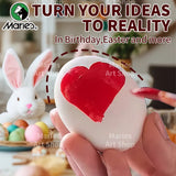 AOOKMIYA Marie's 5pcs 100ml/3.38oz Red Colors Acrylic Paint Set for Models,Craft,DIY,Rock,Glass,Painting,Canvas,Eggs for Adults, Artists