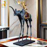 65cm The Dali Elephants Bronze Sculpture Famous Triumphant Elephant Bronze Statue By Salvador Dali Unique Art Decor Collections