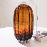 Nordic Modern Cactus Glass Vase Light Luxury Creative High-end Flower Arrangement Home Entrance Simple Decoration Ornaments
