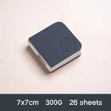 AOOKMIYA Travel Watercolor Book 300g Mini Portable Sketch Book Medium and Thick Texture PU Cover Art Student's Painting Art Supplies