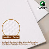 AOOKMIYA 1pc Marie's Canvas Board,Art Painting White Blank Canvas Panels,Oil,Acrylic,Gouache,Tempera Paint for Professionals & Beginners