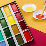 AOOKMIYA Kuretake Solid Watercolor Paint Set 12/24/36/48 Colors Professional Water Color Paints For Painting Art Supplies  AOOKMIYA.COM