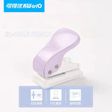 AOOKMIYA Mini Single-hole Punch Portable Positioning Diy Handbook Loose-leaf Book Binding Stationery Watercolor Paper Punching Tool
