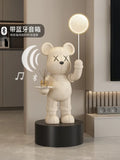 Cream Style Violent Bear Floor-standing Ornaments Living Room TV Cabinet Home Decoration High-end Doll Decorations