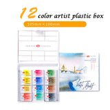 AOOKMIYA Russian White Nights Watercolour Paint Set 12/24/36 Professional for Aquarelle Painting Drawing Artists' Supplies. High Quality AOOKMIYA.COM