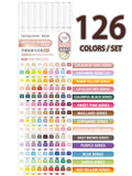 Languo 45-171 Colors Soft Brush Acrylic Marker Pen Set,DIY Hand Drawn,Student Graffiti Paint Art Acrylic Paint Pens