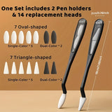 AOOKMIYA Marie's 16pcs Sketch Blending Smudging Tool with High Gloss Detail Sponge for Art Projects,Perfect for Students,Artists